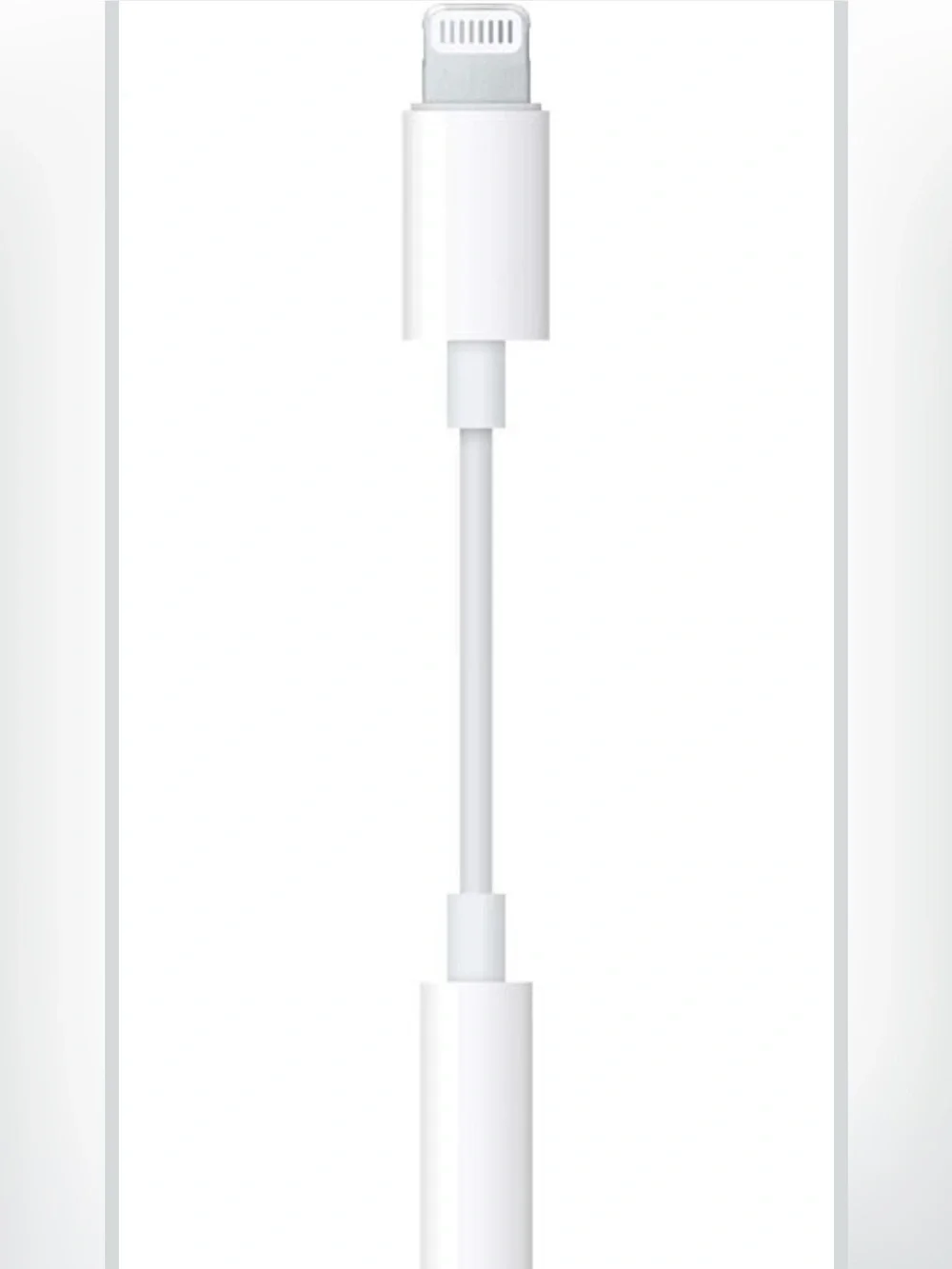 Apple Lightning to Headphone Jack Adapter - White, NIB